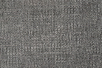 Lit 150x190 cm - Sommier tapissier H35 cm + tête de lit capitonnée - Tissu Toile natté Gris Anthracite