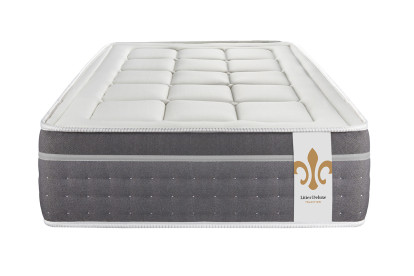 Ensemble Matelas Sommier 90x190 cm - Sommier Blanc (déjà monté) - Trente