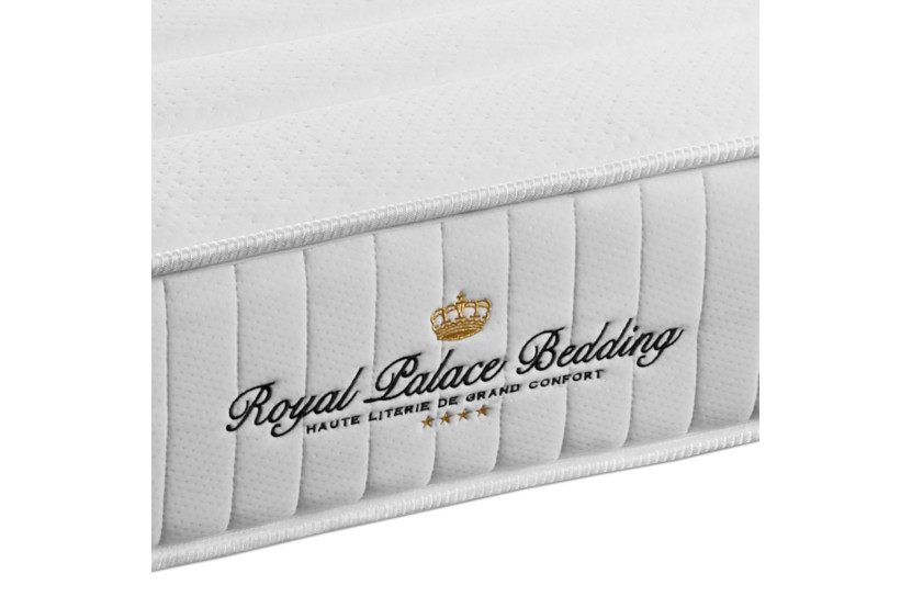 Ensemble Matelas Sommier 180x200 cm - Sommier Blanc (en kit) - Lancaster
