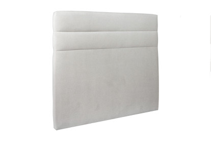 Tête de lit 135 cm Lignes - Tissu Velours Gris Clair