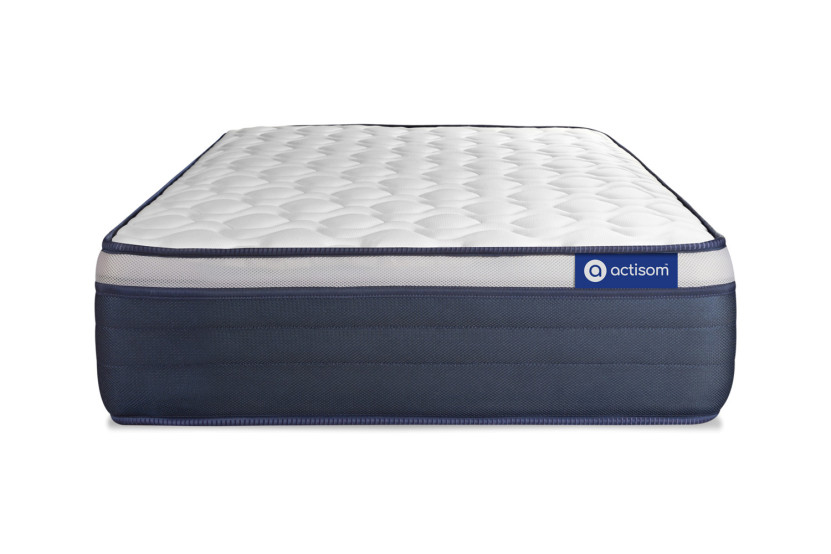 Ensemble Matelas Sommier 80x190 cm - Sommier Gris (en kit) - Actiflex Max