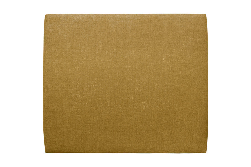 Tête de lit 160 cm Tapissée - Tissu Toile Natté Jaune