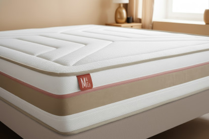 Matelas 180x200 cm Ressorts ensachés et Mémoire de forme - Le Tendre