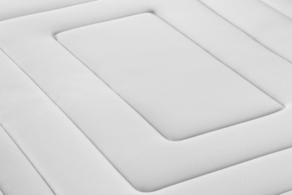 Ensemble Matelas Sommier 90x190 cm - Sommier Blanc (déjà monté) - Vingt-Six