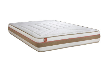 Ensemble Matelas Sommier 180x200 cm - 2 Sommiers Blanc - Le Tendre