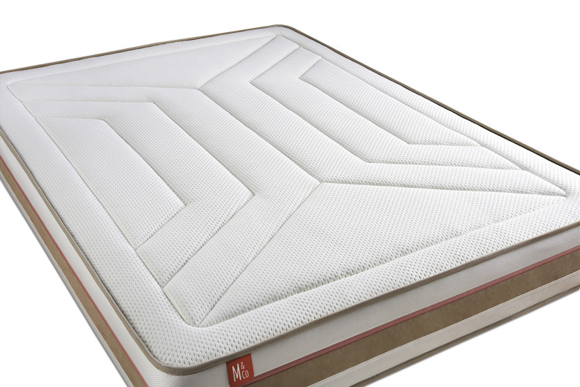 Ensemble Matelas Sommier 180x200 cm - Sommier Beige (en kit) - Le Tendre