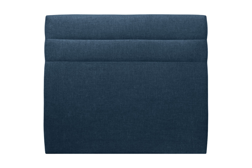 Tête de lit 160 cm Lignes - Tissu Toile Natté Bleu Ocean