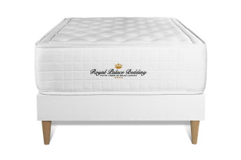 Ensemble Matelas Sommier 90x190 cm - Sommier Blanc (en kit) - Buckingham Ensemble Matelas Sommier 90x190 cm - Sommier Blanc (en kit) - Buckingham