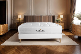 Ensemble Matelas Sommier 140x200 cm - Sommier Blanc (en kit) - Windsor