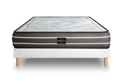 Ensemble Matelas Sommier 200x200 cm - Sommier Blanc (en kit) - Exclusive