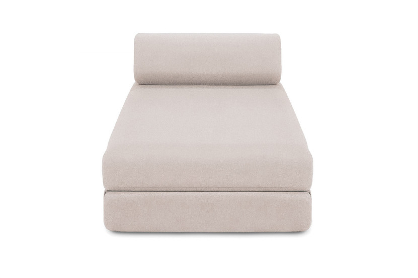 Canapé d'angle convertible 5 places - Tissu imperméable - Beige clair