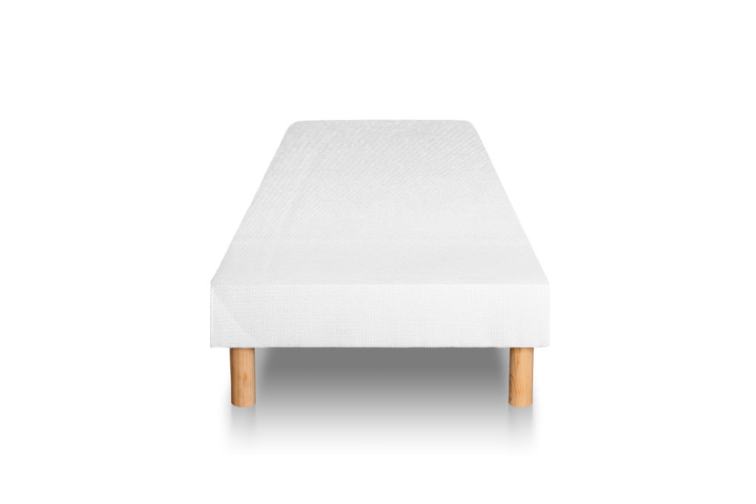 Ensemble Matelas Sommier 80x190 cm - Sommier Blanc (déjà monté) - Supérieur