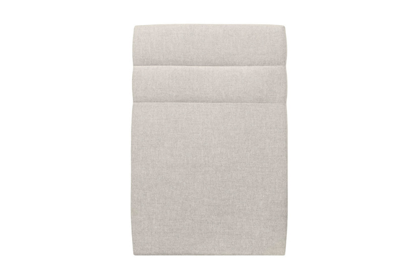 Tête de lit 90 cm Lignes - Tissu Toile Natté Beige Clair
