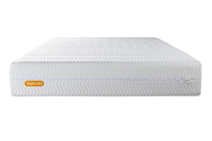 Ensemble Matelas Sommier 200x200 cm - 2 Sommiers Blanc - Memo Bio