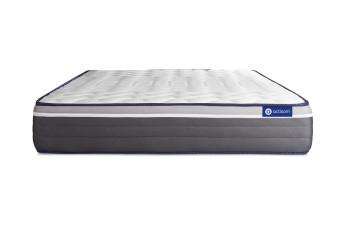 Matelas 130x190 cm Ressorts ensachés et Mémoire de forme - Actiflex Plus