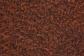 Lit 180x200 cm - Sommier à lattes H29 cm + tête de lit capitonnée - Tissu Bouclette Terracotta