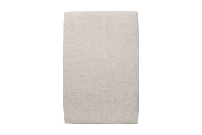 Lit 90x190 cm - Sommier tapissier H29 cm + tête de lit tapissée - Tissu Toile natté Beige Clair