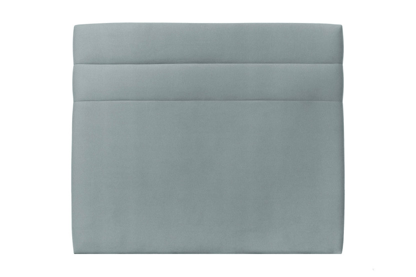 Tête de lit 200 cm Lignes - Tissu Velours Gris Bleute