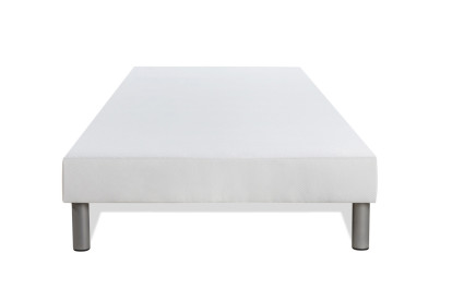 Ensemble Matelas Sommier 90x190 cm - Sommier Blanc (déjà monté) - Regen