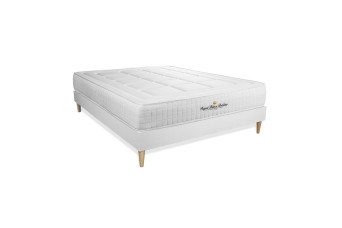 Ensemble Matelas Sommier 120x200 cm - Sommier Blanc (en kit) - Balmoral Ensemble Matelas Sommier 120x200 cm - Sommier Blanc (en kit) - Balmoral