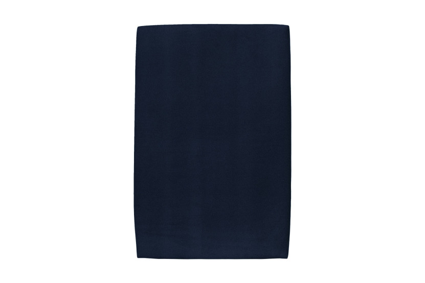 Lit 90x200 cm avec Tête de lit tapissée - Tissu Velours Bleu Océan
