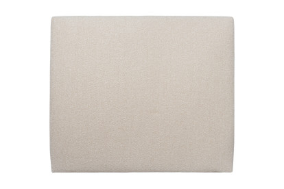 Tête de lit 135 cm Tapissée - Tissu Bouclette Beige Clair