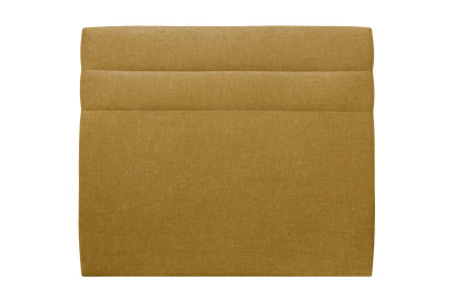 Tête de lit 135 cm Lignes - Tissu Toile Natté Jaune