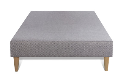 Ensemble Matelas Sommier 90x190 cm - Sommier Gris (déjà monté) - Vingt-Huit PLUS