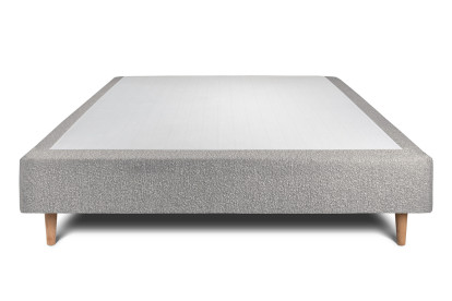 Sommier Tapissier 140x200 cm - H35 cm - Bouclette - Gris