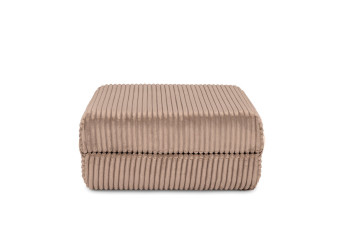 Pouf convertible et modulable - Velours côtelé XL - Marron