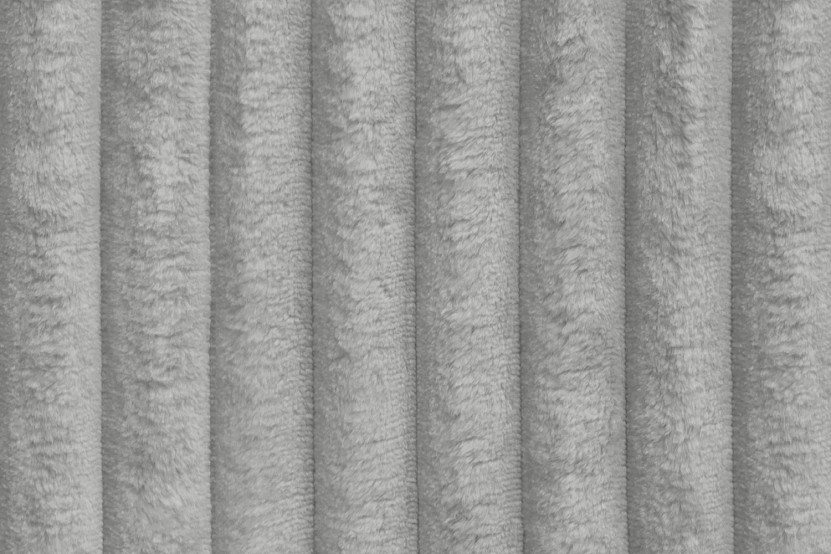 Canapé droit convertible 5 places - Velours côtelé XL - Gris clair