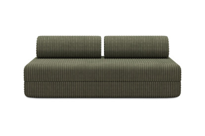 Canapé 3 places convertible et modulable - Velours côtelé XL Vert