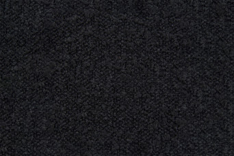 Lit 135x190 cm - Sommier à lattes H29 cm + tête de lit à lignes - Tissu Bouclette Noir