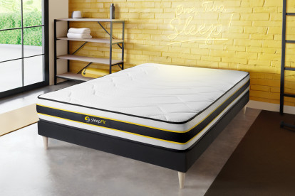 Matelas 100x200 cm Ressorts ensachés et Mémoire de forme - Flexy