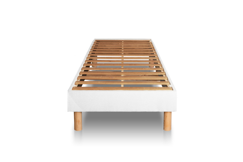 Ensemble Matelas Sommier 80x200 cm - Sommier Blanc (en kit) - Suite