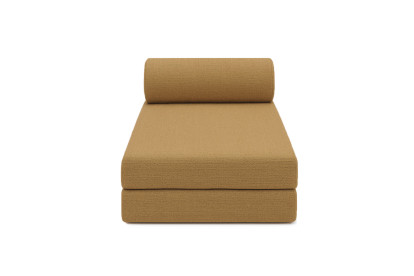 Méridienne convertible et modulable - Tissu tweed Jaune