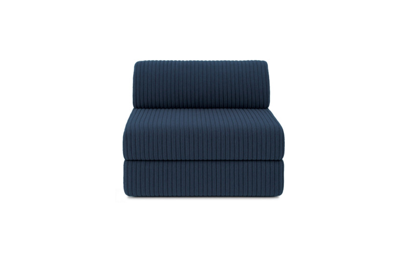 Canapé d'angle convertible 6 places - Velours côtelé XL - Bleu