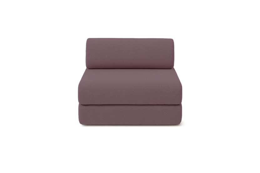 Fauteuil convertible et modulable - Tissu lisse - Terracotta
