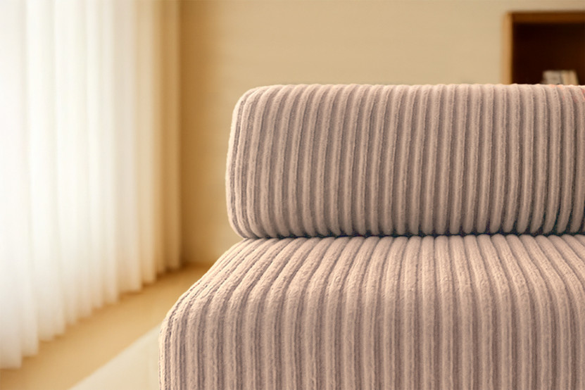 Fauteuil convertible et modulable - Velours côtelé XL - Marron