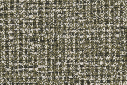 Canapé d'angle 4 places - 2 modules convertibles : Canapé 3 places + Pouf - Tissu tweed Vert