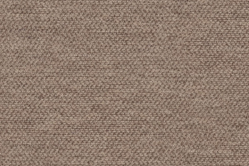 Canapé d'angle 6 places - 3 modules convertibles : Canapé 3 places + Fauteuil + Pouf - Tissu lisse Marron