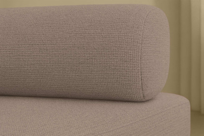 Canapé 2 places convertible et modulable - Tissu lisse Marron