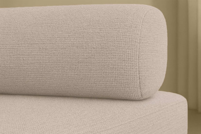 Canapé 2 places convertible et modulable - Tissu lisse Beige