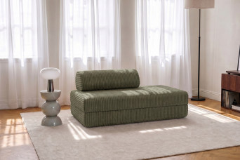 Canapé 2 places convertible et modulable - Velours côtelé XL Vert