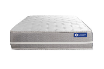 Ensemble Matelas Sommier 90x200 cm - Sommier Blanc (en kit) - Actiflex Touch
