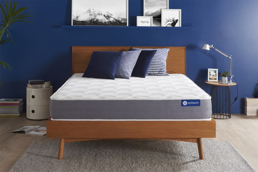 Matelas 133x183 cm Ressorts ensachés et Mémoire de forme - Actiflex Dream