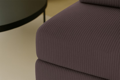 Fauteuil convertible et modulable - Velours côtelé Marron