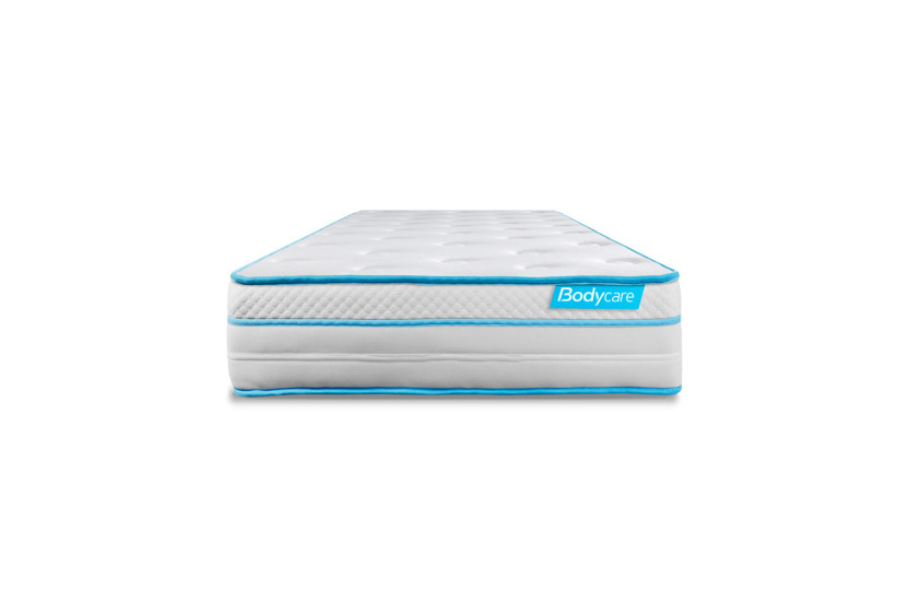 Ensemble Matelas Sommier 90x200 cm - Sommier Blanc (déjà monté) - Bodyzone+ Ensemble Matelas Sommier 90x200 cm - Sommier Blanc (déjà monté) - Bodyzone+