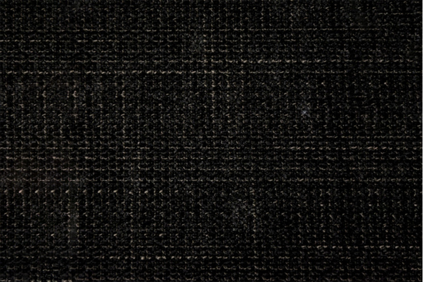 Sommier Tapissier 135x190 cm - H35 cm - Toile nattée - Noir