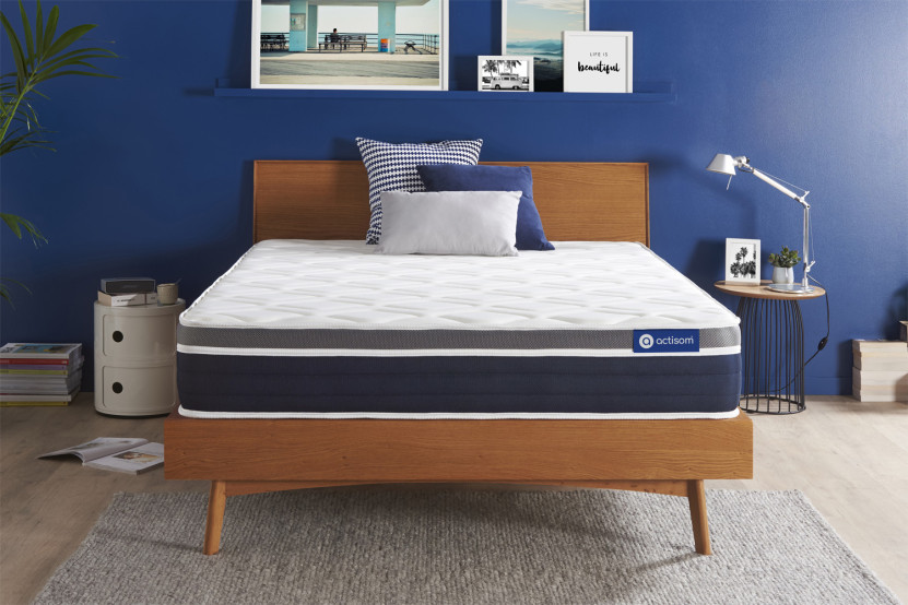 Matelas 160x195 cm Ressorts ensachés et Mémoire de forme - Actiflex Confort